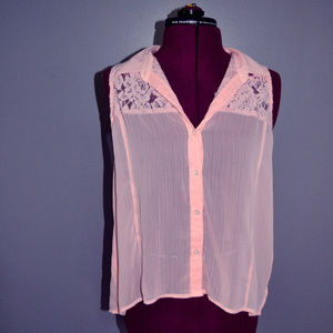 Pink button down